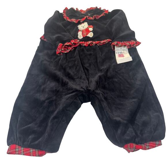Vintage Baby Girl 6-9 M Holiday BodySuit - Picture 1 of 6
